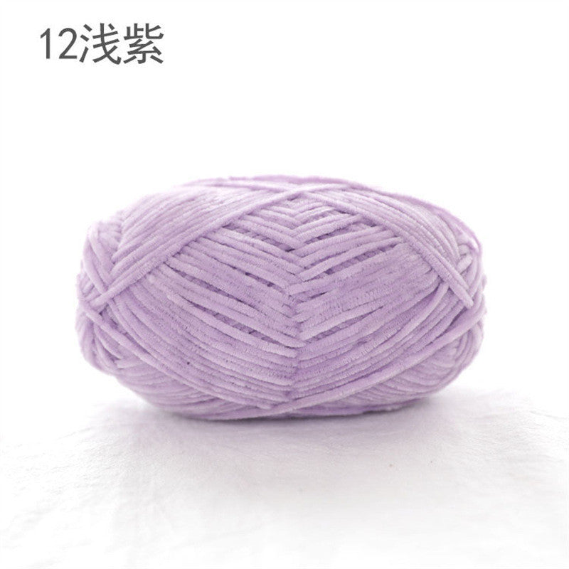 40g- Chenille Crochet Yarn 2mm | Crochet Knitting Yarn | Soft Velvet Yarn for Amigurumi Dolls 雪尼尔毛线