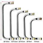 Aluminum Purse Frame Clasp – Metal Purse Closure for DIY Woven Bags & Handbags | Bag Accessories | Kiss lock for Bag