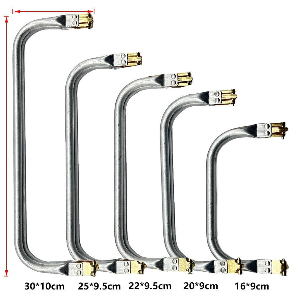 Aluminum Purse Frame Clasp – Metal Purse Closure for DIY Woven Bags & Handbags | Bag Accessories | Kiss lock for Bag