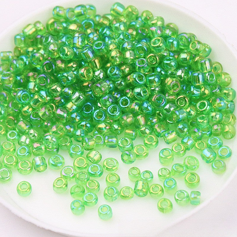 720pcs- Manik Baju | 2mm Glass Seed Beads | AB Transparent Imitation Beads | DIY Crafts & Jewelry Sewing Beads