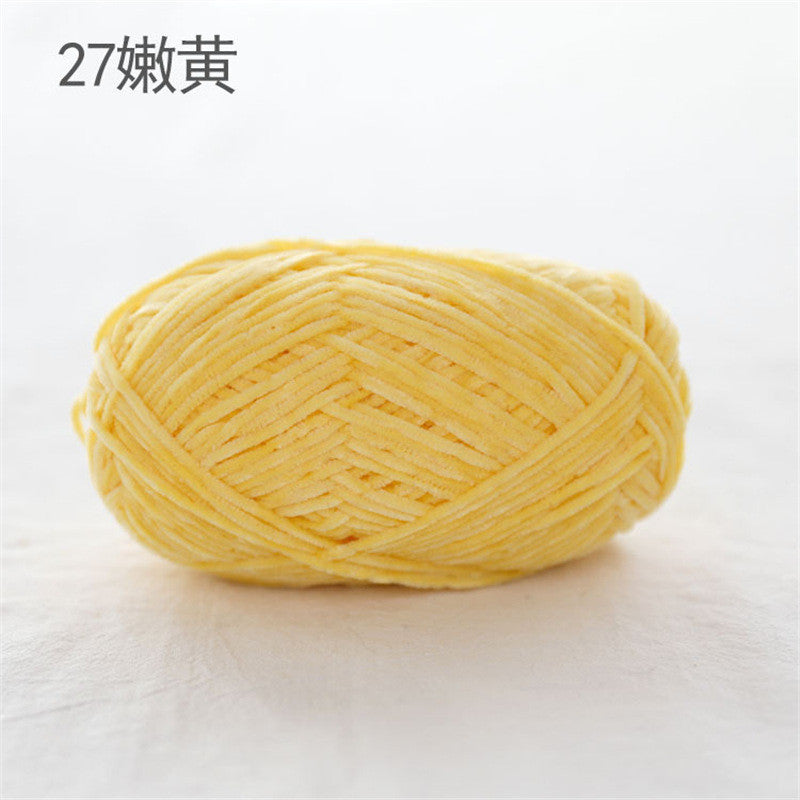 40g- Chenille Crochet Yarn 2mm | Crochet Knitting Yarn | Soft Velvet Yarn for Amigurumi Dolls 雪尼尔毛线