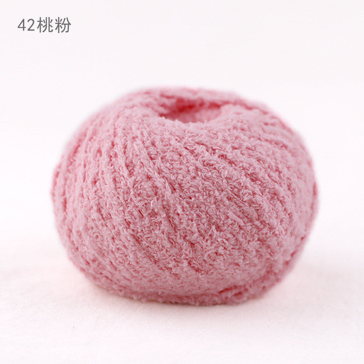 3ply Polyester Fluffy Yarn | Benang Kait | Soft Thin yarn | Crochet Knitting Yarn | 小可爱 萌小爱短绒绒线