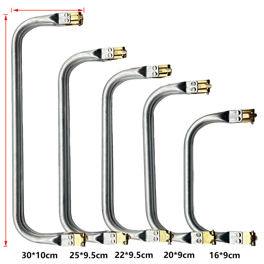 Aluminum Purse Frame Clasp – Metal Purse Closure for DIY Woven Bags & Handbags | Bag Accessories | Kiss lock for Bag