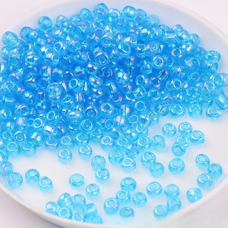 720pcs- Manik Baju | 2mm Glass Seed Beads | AB Transparent Imitation Beads | DIY Crafts & Jewelry Sewing Beads