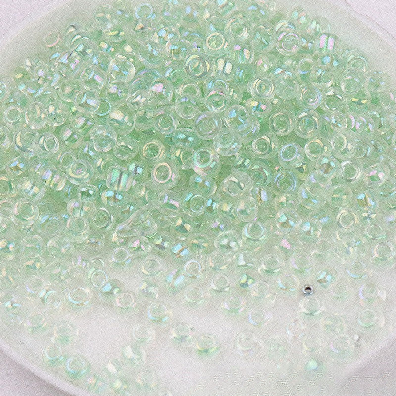720pcs- Manik Baju | 2mm Glass Seed Beads | AB Transparent Imitation Beads | DIY Crafts & Jewelry Sewing Beads