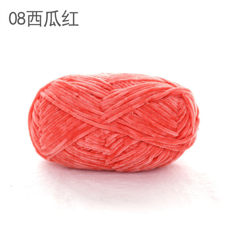 40g- Chenille Crochet Yarn 2mm | Crochet Knitting Yarn | Soft Velvet Yarn for Amigurumi Dolls 雪尼尔毛线