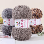 100g- Fluffy Teddy Perm Yarn | Teddy Curly Crochet Knitting Yarn for Scarves & Cute Amigurumi | Benang Kait | 泰迪卷毛线