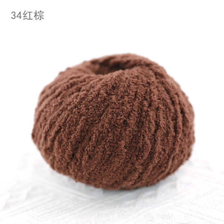 3ply Polyester Fluffy Yarn | Benang Kait | Soft Thin yarn | Crochet Knitting Yarn | 小可爱 萌小爱短绒绒线