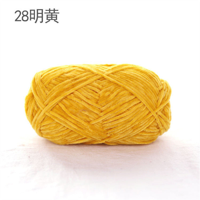 40g- Chenille Crochet Yarn 2mm | Crochet Knitting Yarn | Soft Velvet Yarn for Amigurumi Dolls 雪尼尔毛线