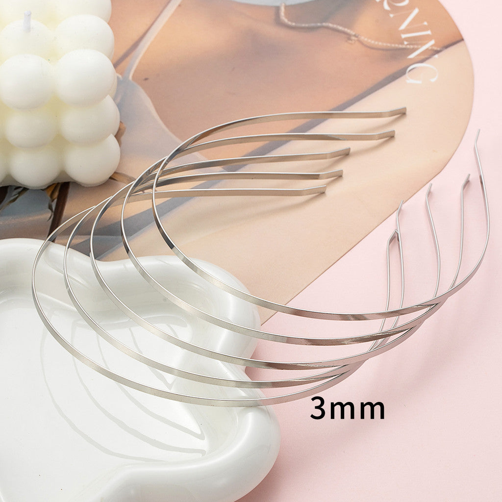 5pcs- Stainless Steel Headband Base | DIY Crochet Hair Accessory Material | Hairband Frame | Sepit Cekak Rambut Besi