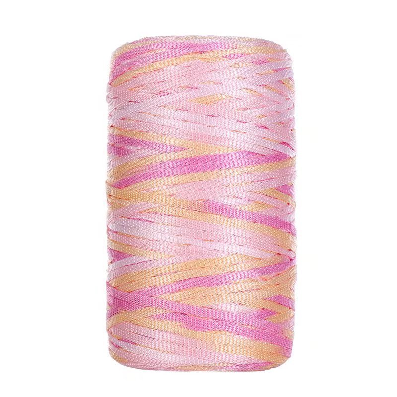 100g- Flat Ribbon Yarn 3mm | Tape Yarn | Benang Kait Nylon Riben Yarn