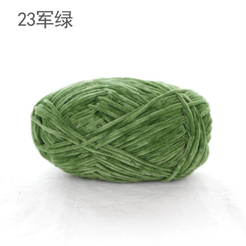 40g- Chenille Crochet Yarn 2mm | Crochet Knitting Yarn | Soft Velvet Yarn for Amigurumi Dolls 雪尼尔毛线