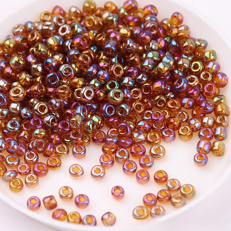 720pcs- Manik Baju | 2mm Glass Seed Beads | AB Transparent Imitation Beads | DIY Crafts & Jewelry Sewing Beads