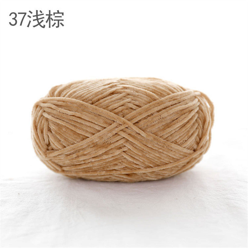 40g- Chenille Crochet Yarn 2mm | Crochet Knitting Yarn | Soft Velvet Yarn for Amigurumi Dolls 雪尼尔毛线