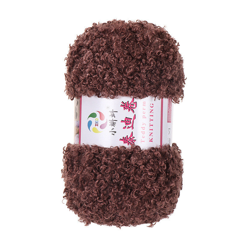 100g- Fluffy Teddy Perm Yarn | Teddy Curly Crochet Knitting Yarn for Scarves & Cute Amigurumi | Benang Kait | 泰迪卷毛线
