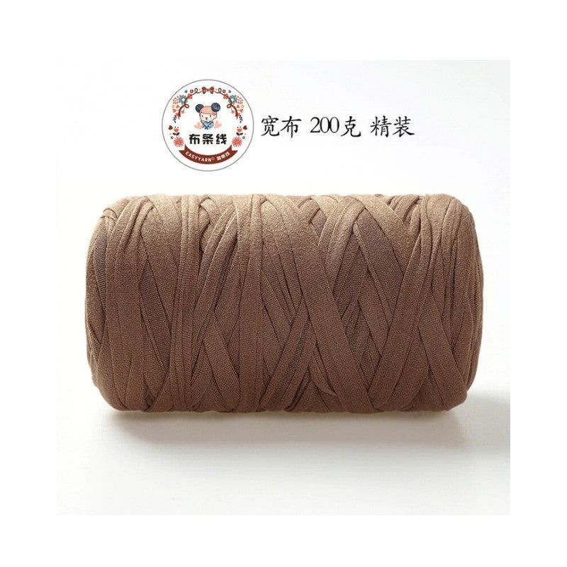 200g Premium T-Shirt Yarn | Flat Yarn | Crochet Knitting Yarn | Benang Kait T Shirt | Elastic Fabric Cloth Yarn