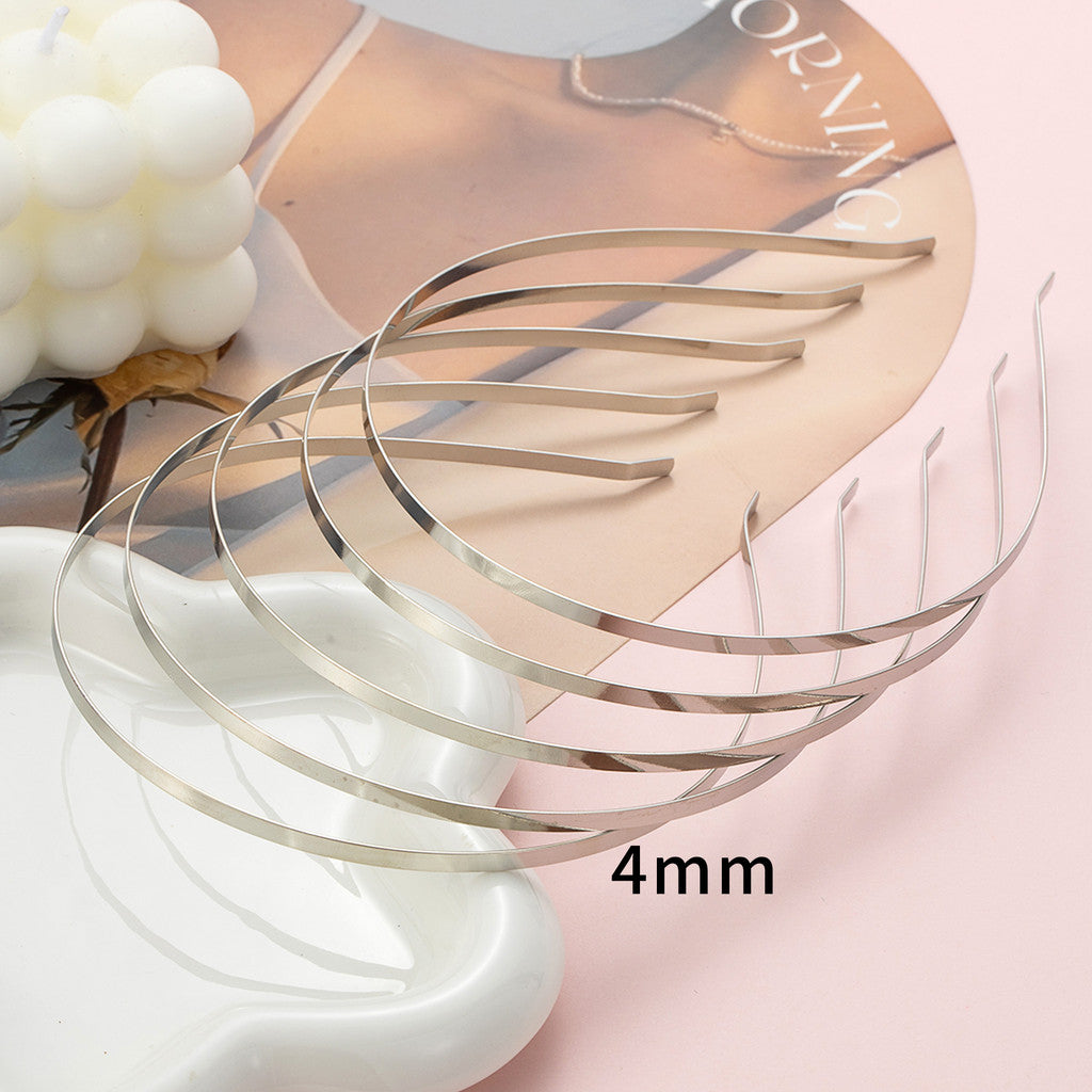 5pcs- Stainless Steel Headband Base | DIY Crochet Hair Accessory Material | Hairband Frame | Sepit Cekak Rambut Besi