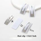 10pcs- DIY Hair Clip Base | Non-woven Fabric Pad | Hair Accessories | DIY Crochet & Sewing Accessory Base