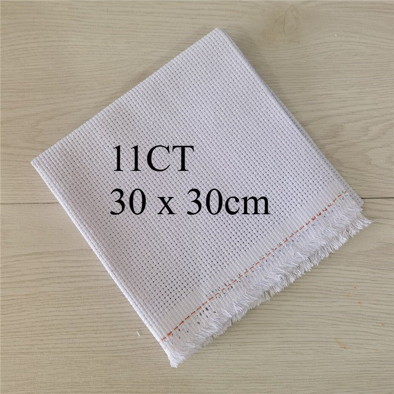 11CT / 14CT Aida Cloth Plain Cross Stitch Fabric | Embroidery Fabric | White Cloth | Kain Silang Pangkah