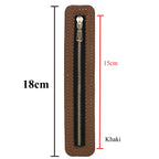 18cm PU Leather Zipper for crochet Bag- Woven Bag Hardware Sewing PU Leather Zipper Zip