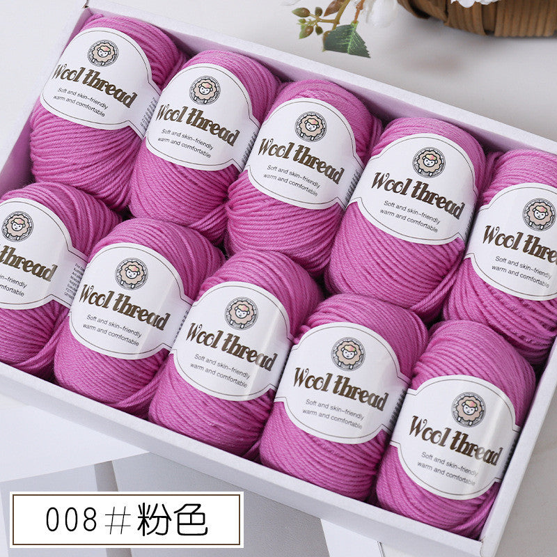 50g- Merino Wool Blended Worsted Yarn | DIY Hand Knitting/ Crochet Yarn for Sweater Scarf | Benang Kait