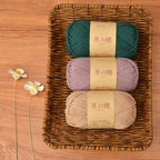 2mm Hollow Cotton Yarn Cotton+Polyester Thread Benang Kait Beg DIY Hand Knitting/Crochet Bag Hat Coasters 空心棉线
