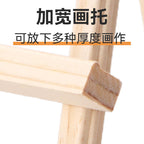Mini Wooden Triangle Easel Children’s Tabletop Easel Folding Display Stand for Painting or Phone Holder