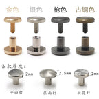 10 sets- Brass Flat Head Chicago Screws| Screw Rivets | Metal Binding Posts | Leather Craft Hardware for Bag wallet Belt