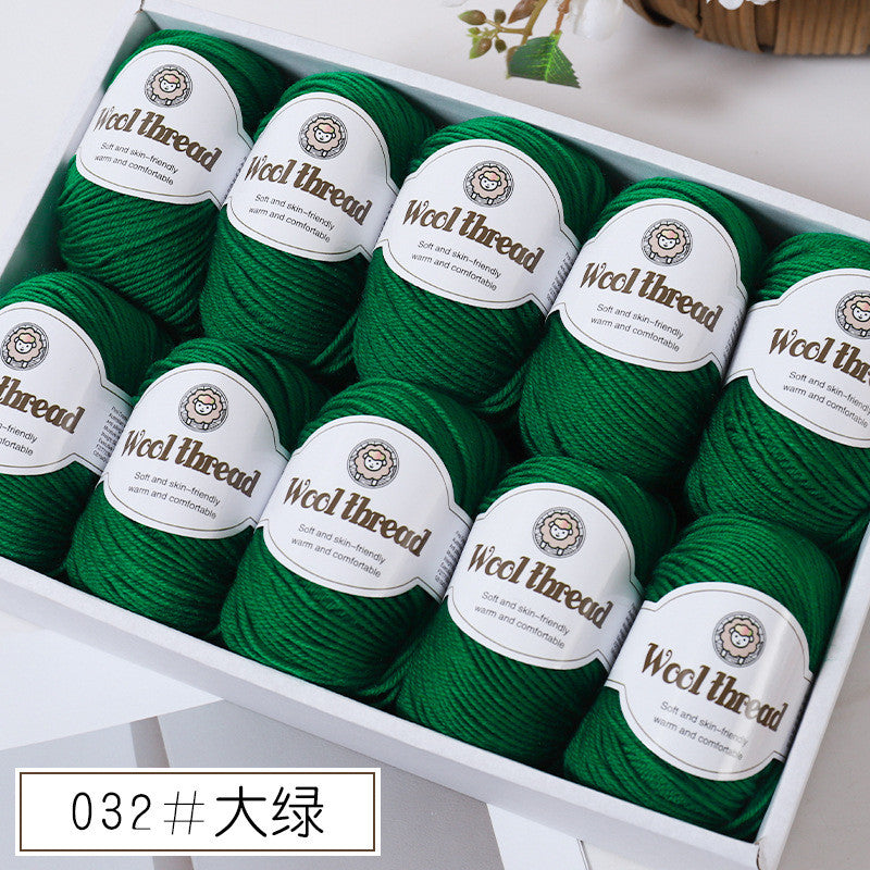 50g- Merino Wool Blended Worsted Yarn | DIY Hand Knitting/ Crochet Yarn for Sweater Scarf | Benang Kait