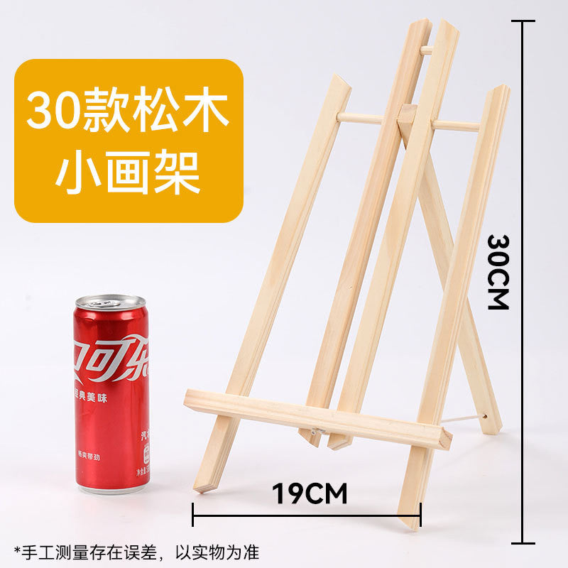 Mini Wooden Triangle Easel Children’s Tabletop Easel Folding Display Stand for Painting or Phone Holder