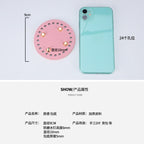 9cm Tapak Beg Bulat Kulit PU (24 Lubang) - Bahan DIY Kraf Tangan - PU Leather Bag Base - 9cm