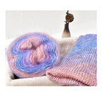 50g Gradient Mohair Yarn | Silk Blend Fine Mohair for Hand Knitting & Crochet | Benang Kait