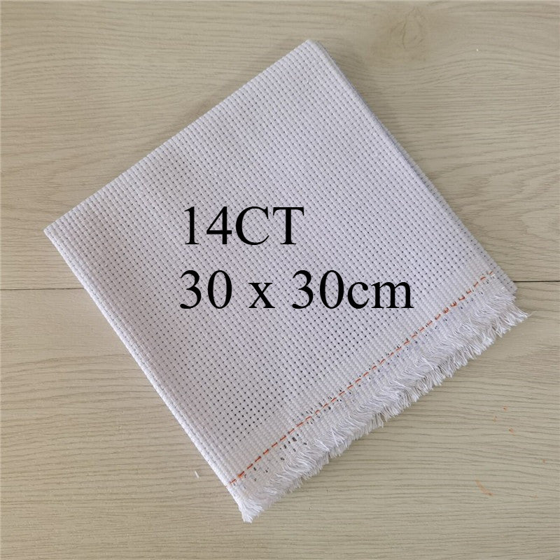 11CT / 14CT Aida Cloth Plain Cross Stitch Fabric | Embroidery Fabric | White Cloth | Kain Silang Pangkah