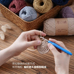 2mm Hollow Cotton Yarn Cotton+Polyester Thread Benang Kait Beg DIY Hand Knitting/Crochet Bag Hat Coasters 空心棉线