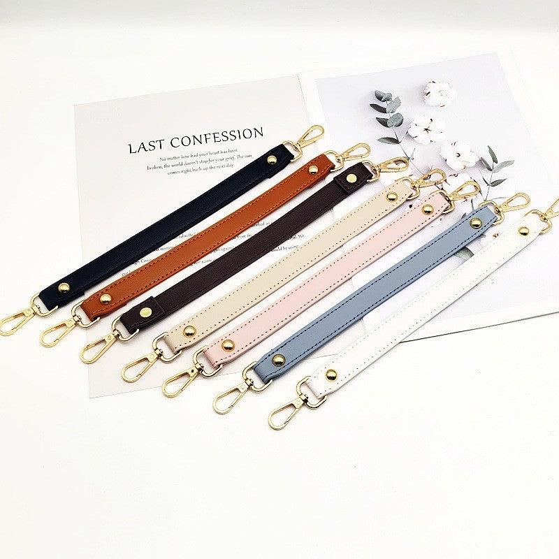 32cm PU Leather Replacement Handle Short Strap | Multi-Color PU Bag Handle for Handbag DIY Accessories