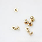 10pcs- Mushroom Head Rivet Stud Screwback Button | Monk Head Nipple Head Round Ball Screw Stud Leather Craft Accessories