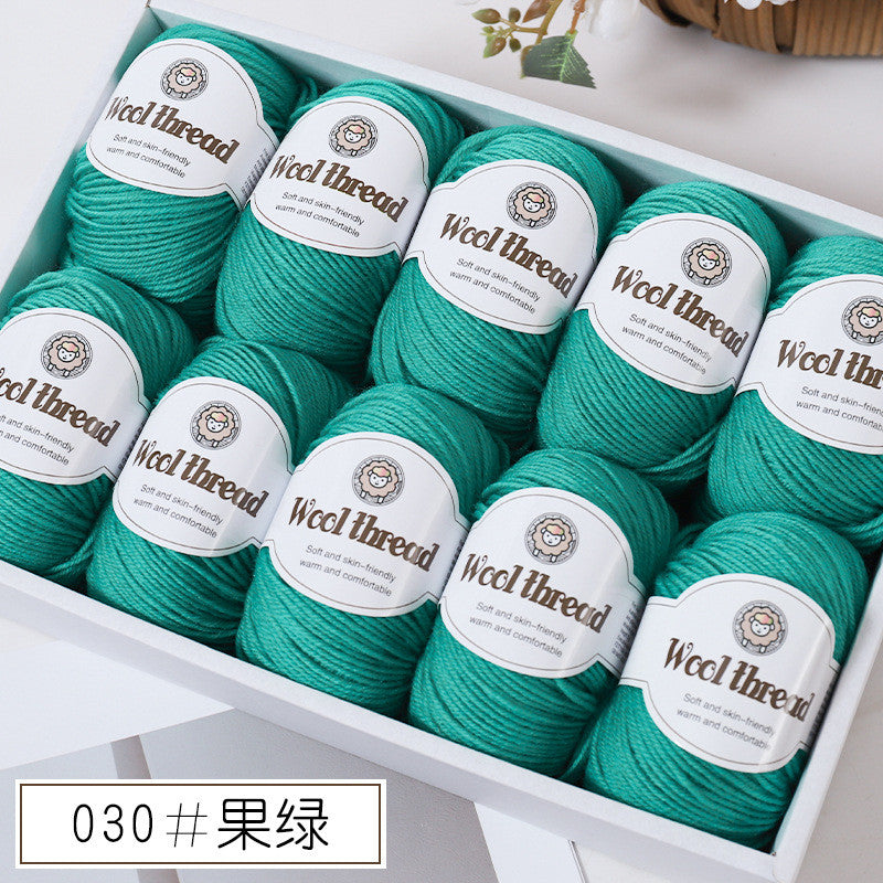 50g- Merino Wool Blended Worsted Yarn | DIY Hand Knitting/ Crochet Yarn for Sweater Scarf | Benang Kait