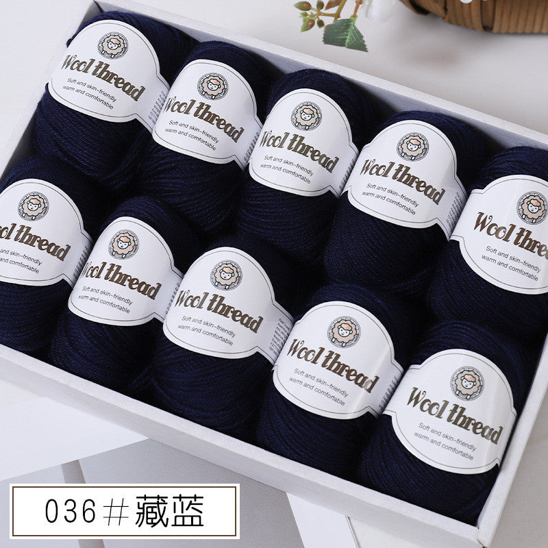 50g- Merino Wool Blended Worsted Yarn | DIY Hand Knitting/ Crochet Yarn for Sweater Scarf | Benang Kait