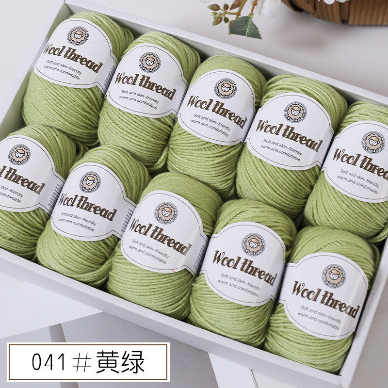 50g- Merino Wool Blended Worsted Yarn | DIY Hand Knitting/ Crochet Yarn for Sweater Scarf | Benang Kait