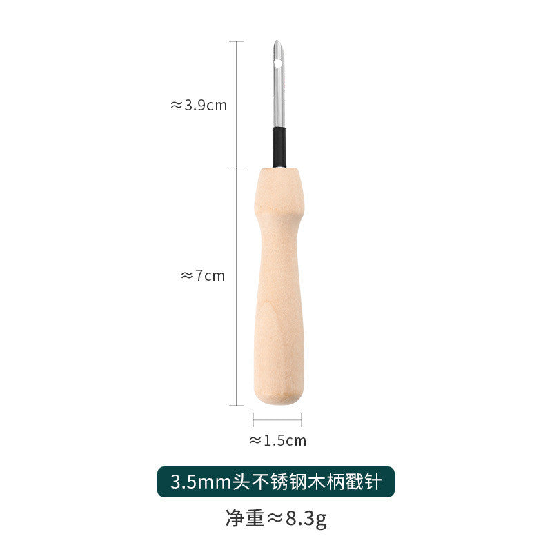 Russian Punch Needle– Thick Yarn Embroidery Tool Kit / Punch Pen / Tufting Needle DIY Handcraft