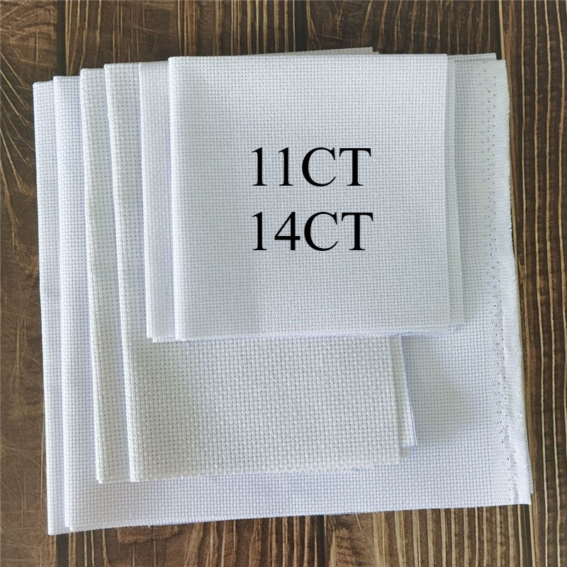 11CT / 14CT Aida Cloth Plain Cross Stitch Fabric | Embroidery Fabric | White Cloth | Kain Silang Pangkah