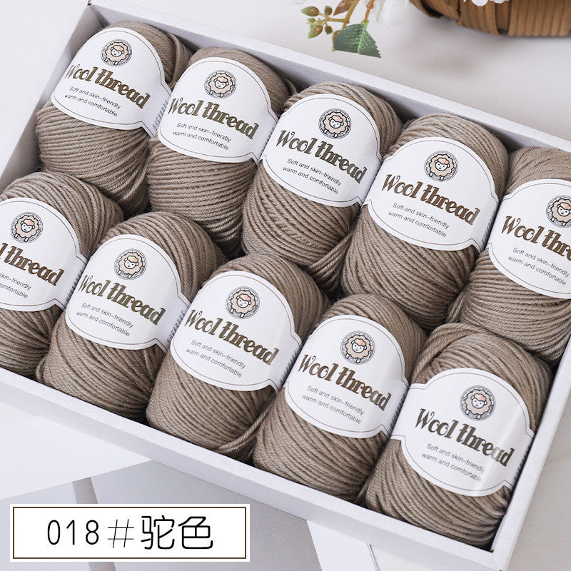 50g- Merino Wool Blended Worsted Yarn | DIY Hand Knitting/ Crochet Yarn for Sweater Scarf | Benang Kait