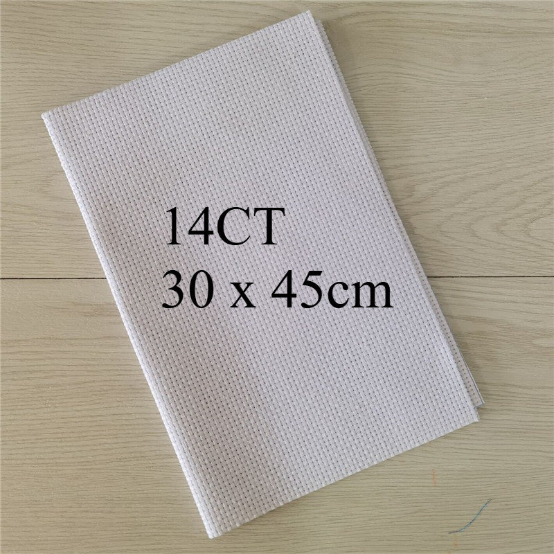 11CT / 14CT Aida Cloth Plain Cross Stitch Fabric | Embroidery Fabric | White Cloth | Kain Silang Pangkah