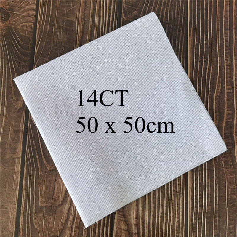 11CT / 14CT Aida Cloth Plain Cross Stitch Fabric | Embroidery Fabric | White Cloth | Kain Silang Pangkah