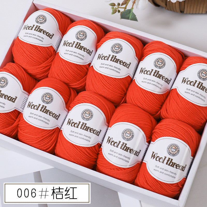 50g- Merino Wool Blended Worsted Yarn | DIY Hand Knitting/ Crochet Yarn for Sweater Scarf | Benang Kait