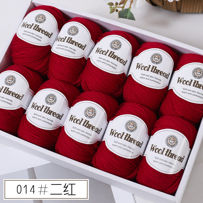 50g- Merino Wool Blended Worsted Yarn | DIY Hand Knitting/ Crochet Yarn for Sweater Scarf | Benang Kait