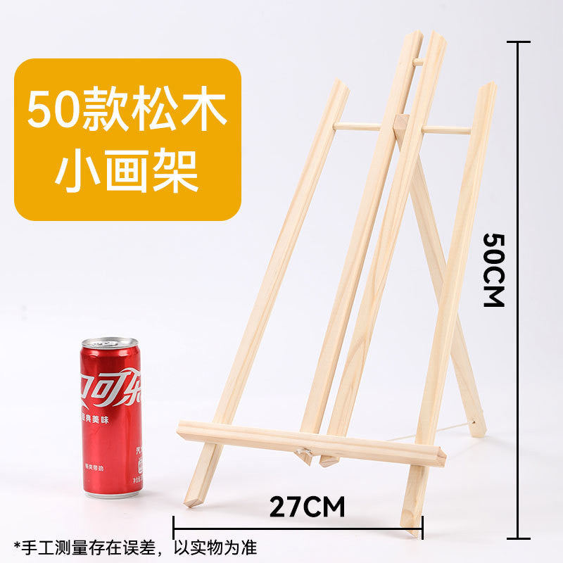 Mini Wooden Triangle Easel Children’s Tabletop Easel Folding Display Stand for Painting or Phone Holder