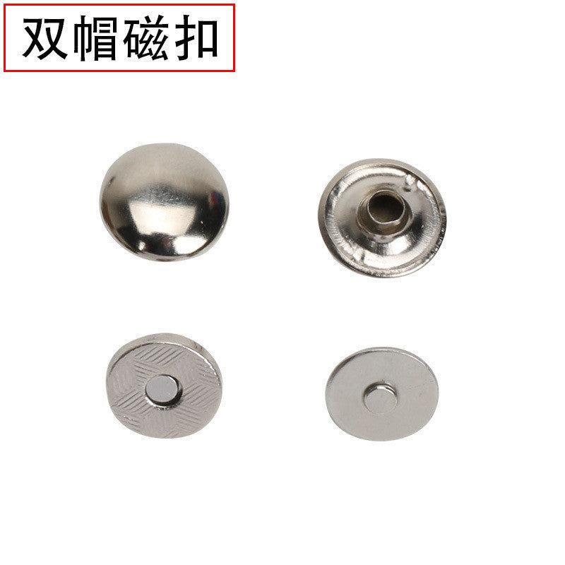 Magnetic Button with Double Cap Metal Magnetic Clasp Rivet Fastener for Handbag Purse Wallet | Butang Magnet Dua Sisi