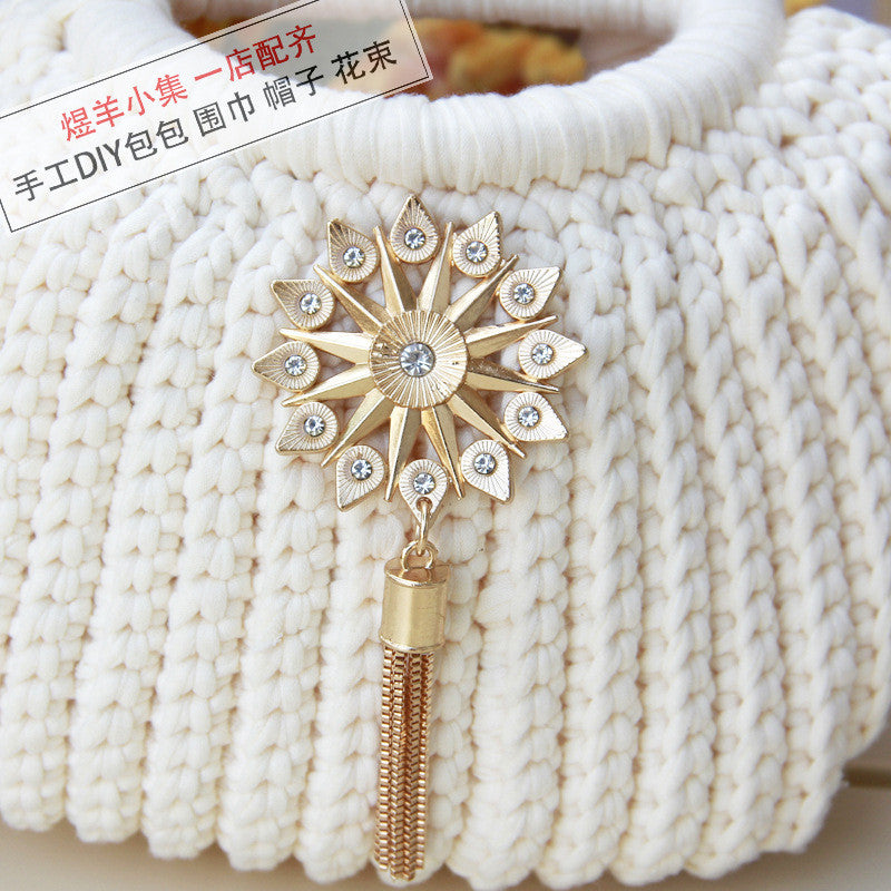 Metal Bag Accessories | Aksesori Beg Hiasan | DIY Crochet Bag Charm| Pendant | Bag Ornament