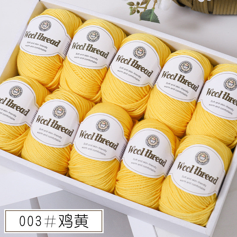 50g- Merino Wool Blended Worsted Yarn | DIY Hand Knitting/ Crochet Yarn for Sweater Scarf | Benang Kait